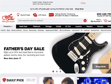 Tablet Screenshot of guitarcenter.com